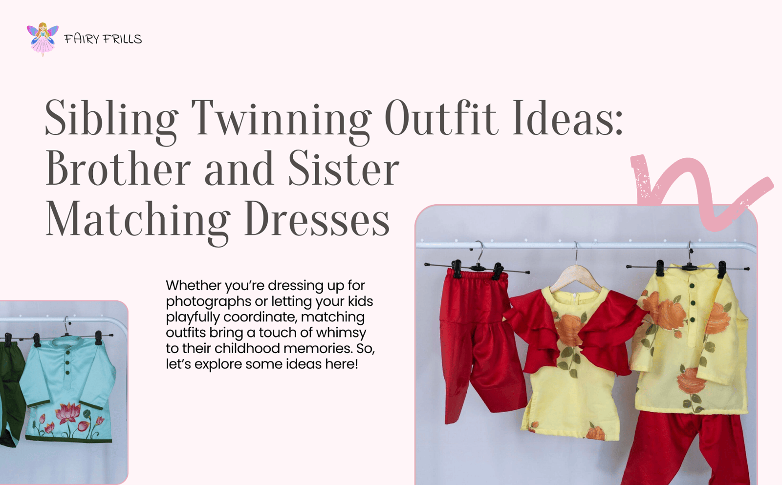 Sibling Twinning Outfit Ideas – Brother and Sister Matching Dresses