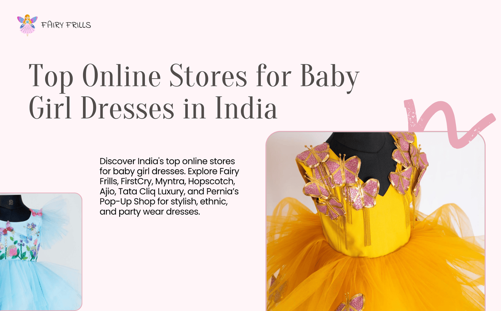 Top Online Stores for Baby Girl Dresses in India