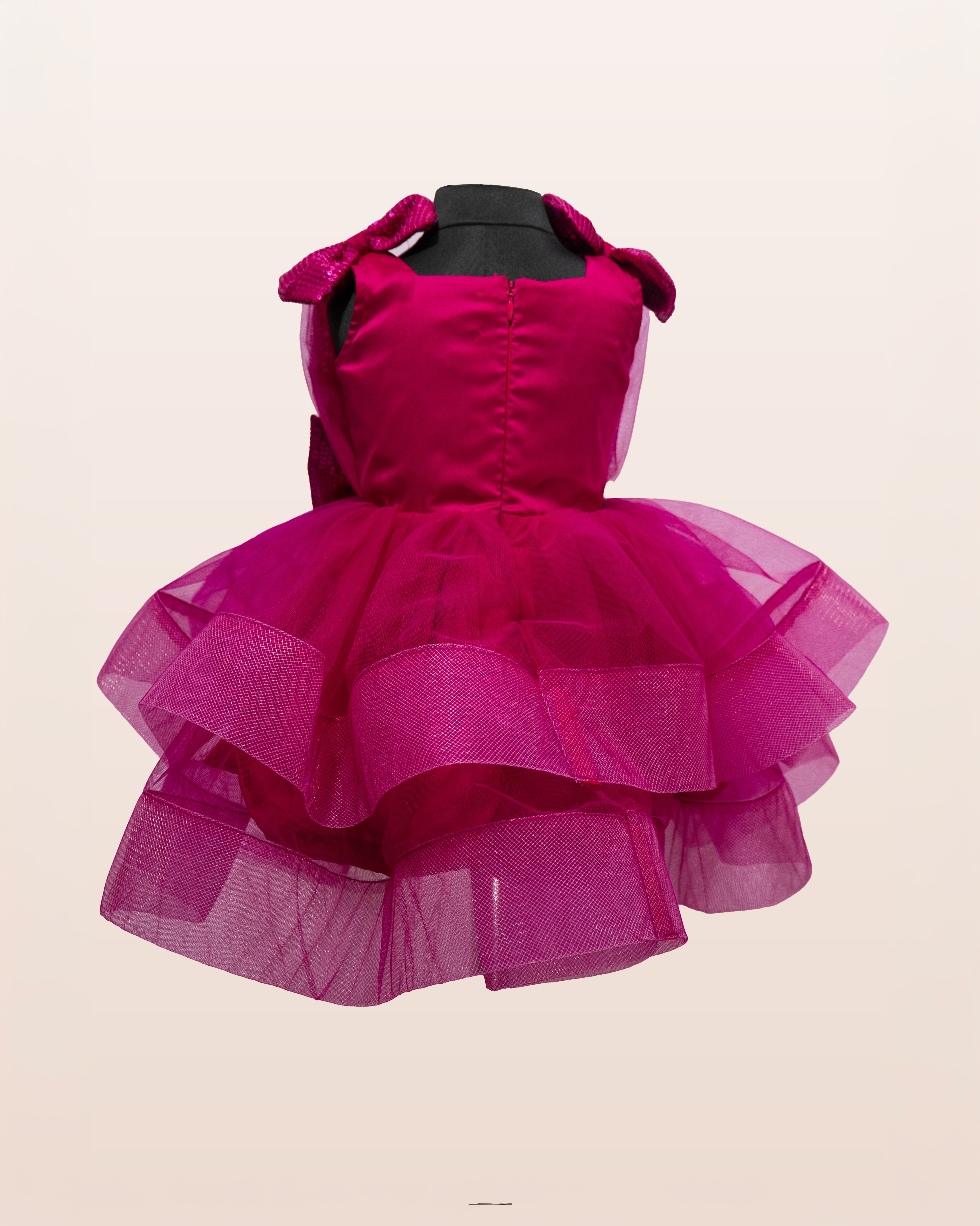 Fuchsia Glam Bow Dress Fuchsia Glam Bow Dress