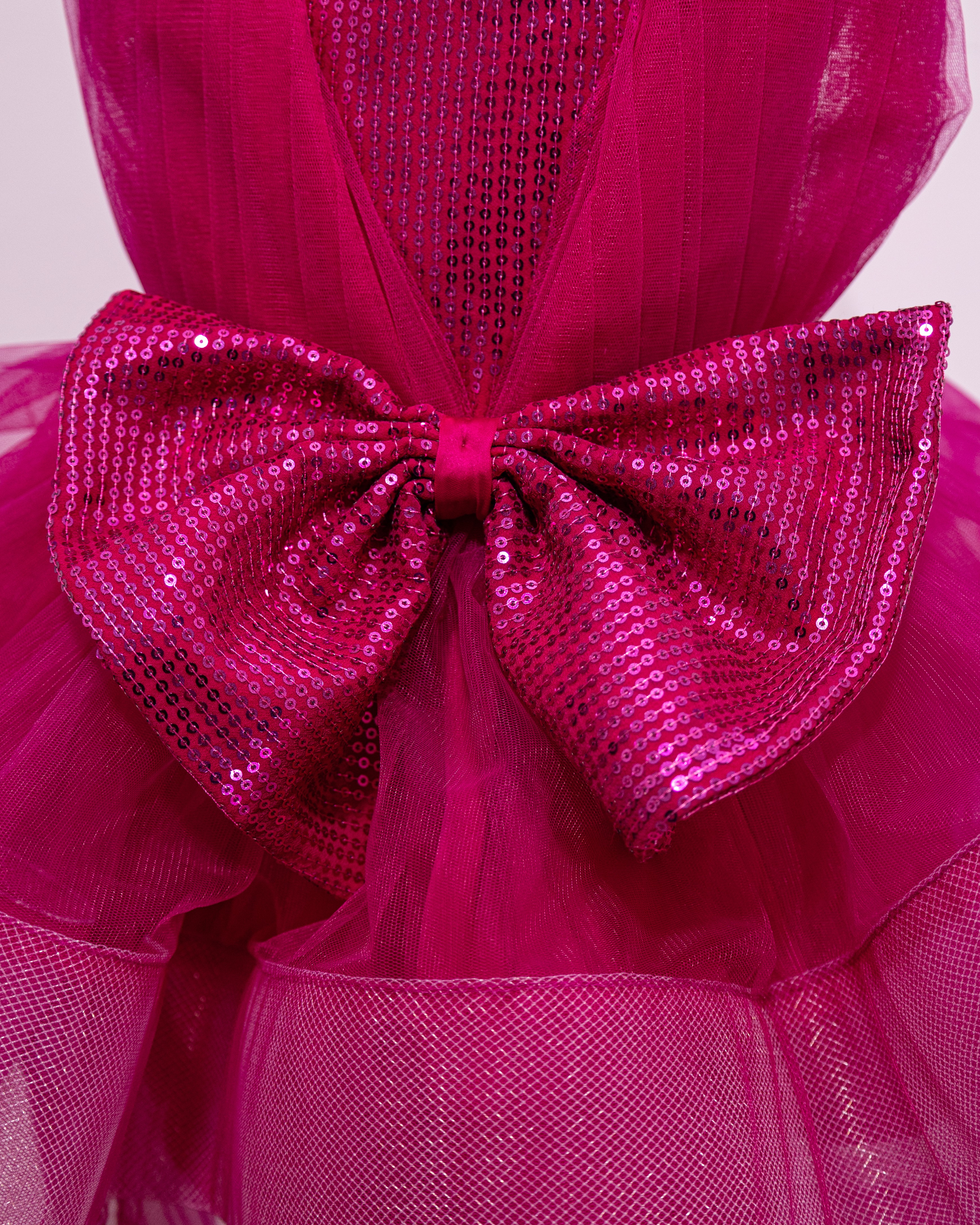 Fuchsia Glam Bow Dress Fuchsia Glam Bow Dress
