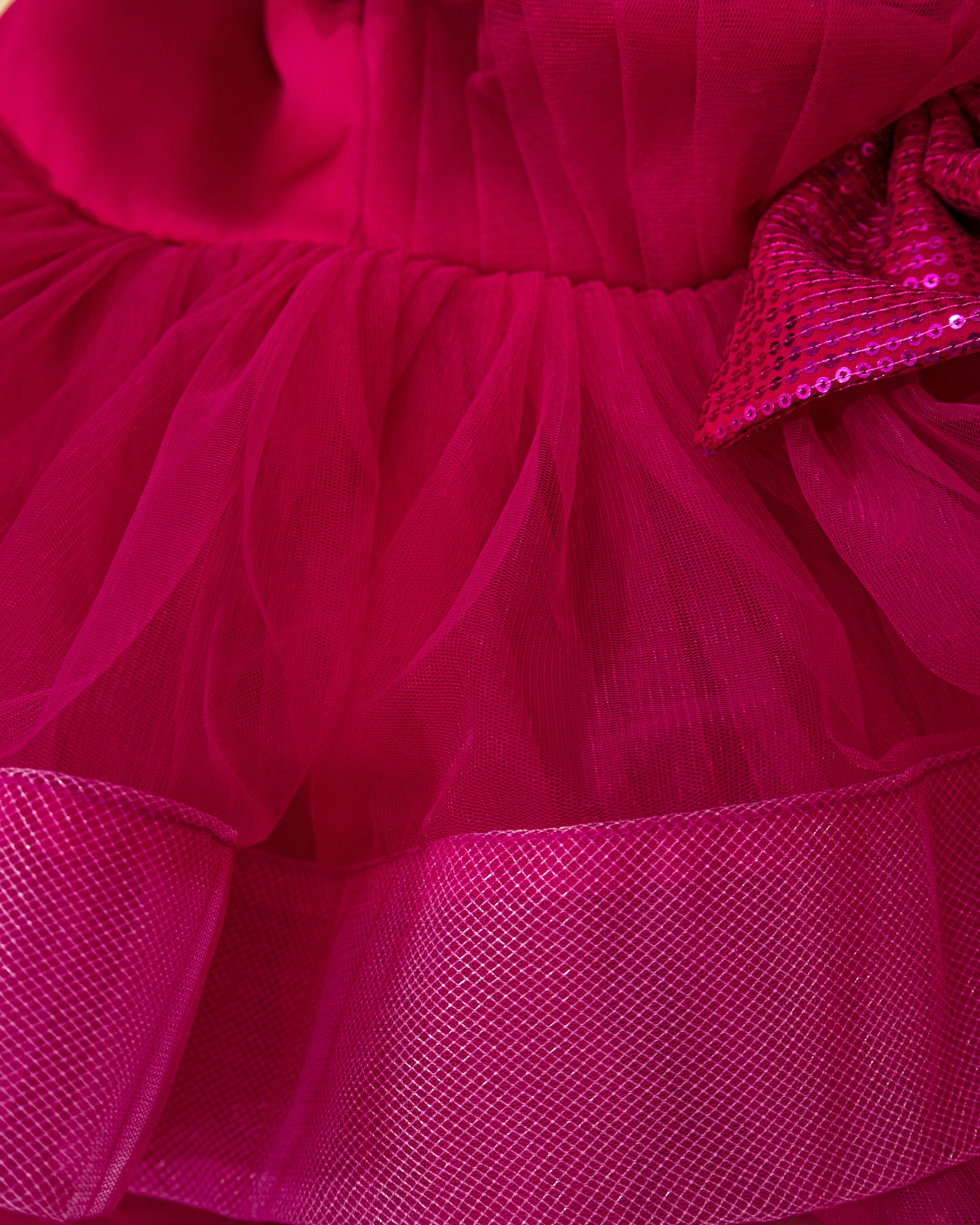 Fuchsia Glam Bow Dress Fuchsia Glam Bow Dress