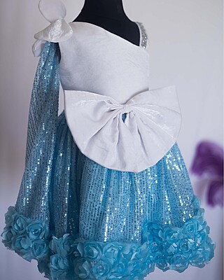 Aqua Shimmer Ruffle Aqua Shimmer Ruffle