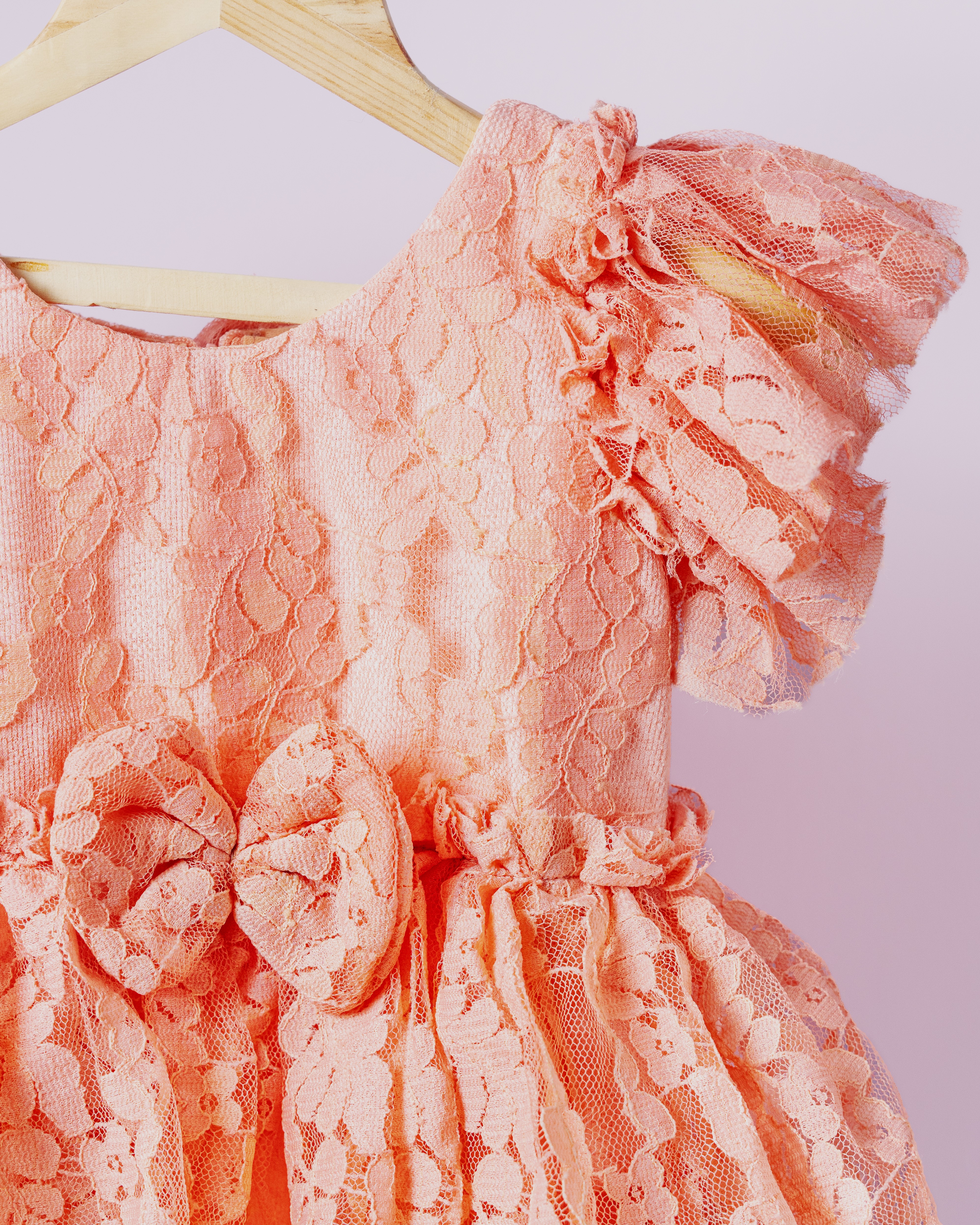 Coral Blossom Lace Romper Coral Blossom Lace Romper