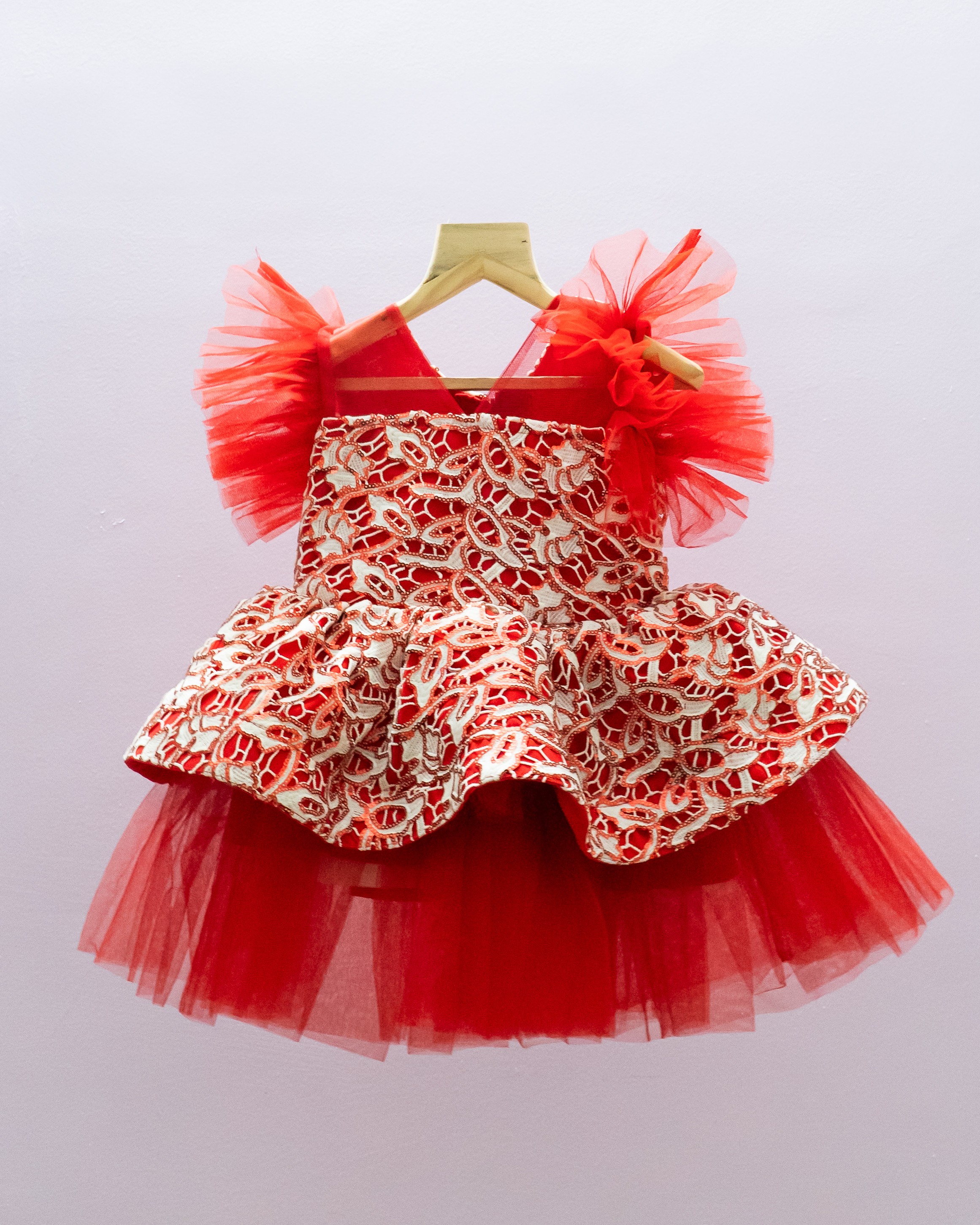 Royal Elegance Mother-Daughter Dress Set with Lace Royal Elegance Mother-Daughter Dress Set with Lace