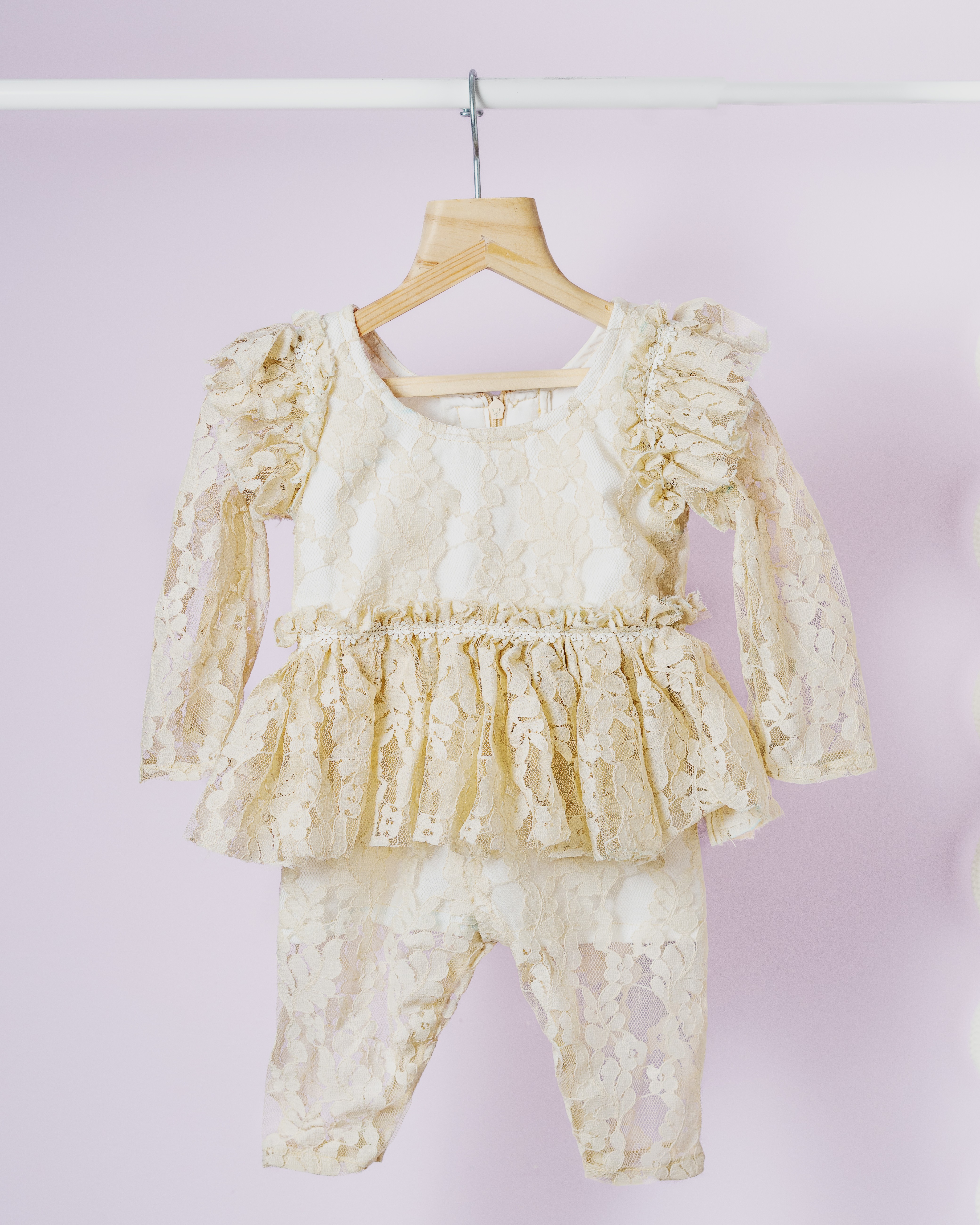 Elegant Lace Peplum Romper Elegant Lace Peplum Romper