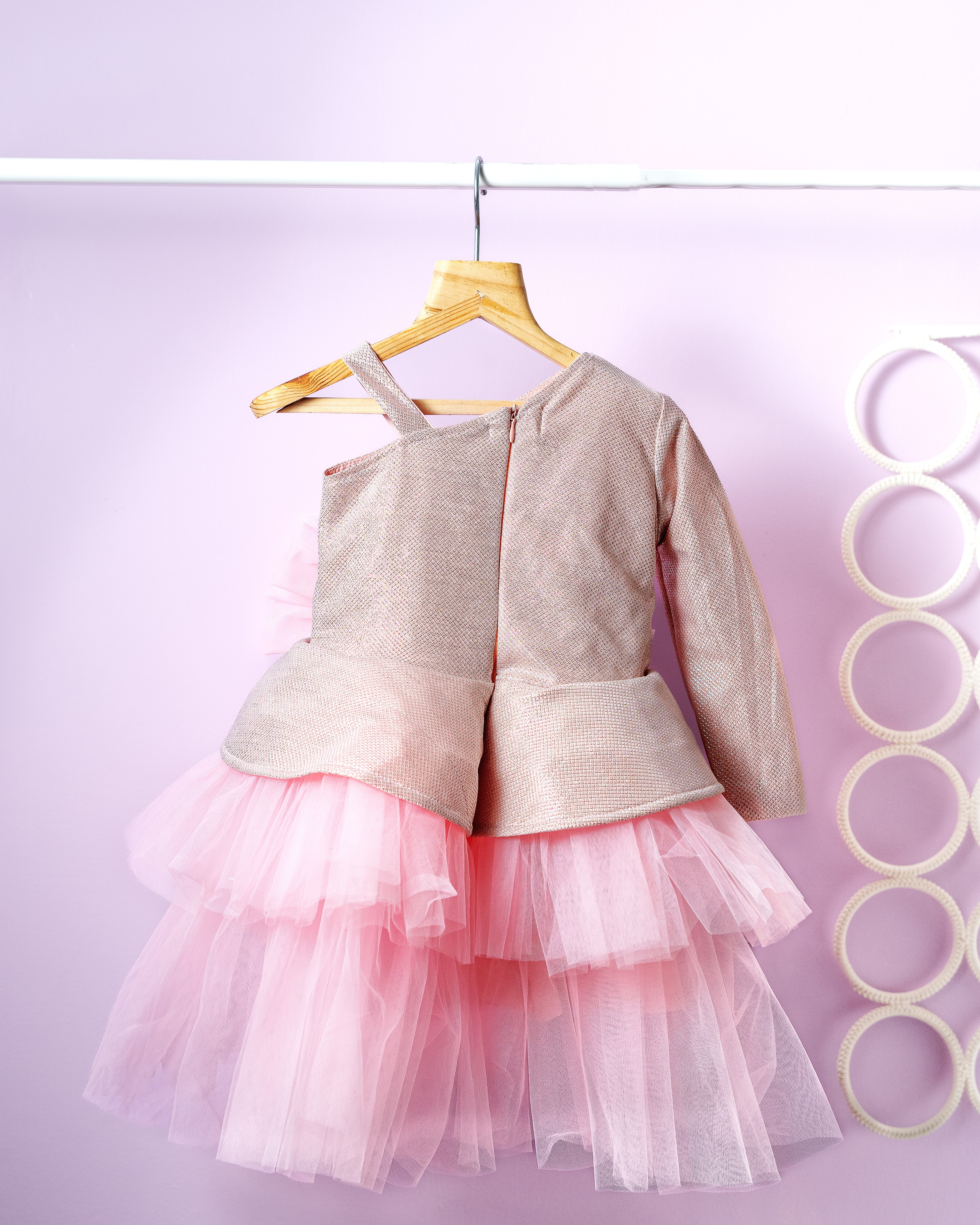 Enchanted Blush One-Shoulder Tutu Dress Enchanted Blush One-Shoulder Tutu Dress