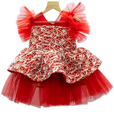 Royal Elegance Mother-Daughter Dress Set with Lace Royal Elegance Mother-Daughter Dress Set with Lace