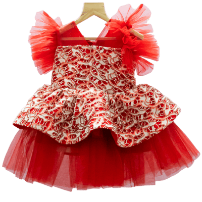 Royal Elegance Mother-Daughter Dress Set with Lace Royal Elegance Mother-Daughter Dress Set with Lace