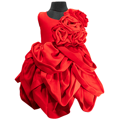 Crimson Bloom Couture Dress Crimson Bloom Couture Dress