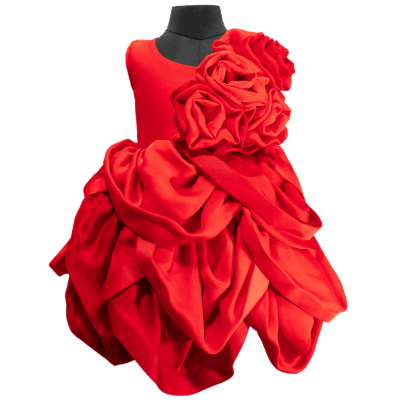 Crimson Bloom Couture Dress Crimson Bloom Couture Dress