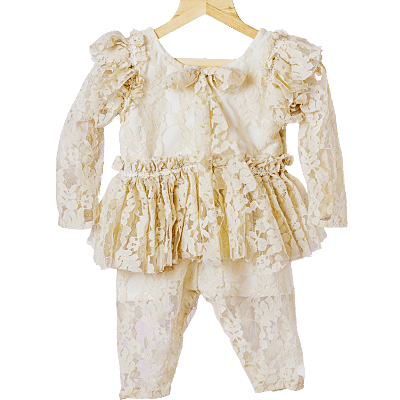 Elegant Lace Peplum Romper Elegant Lace Peplum Romper