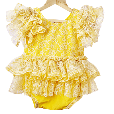 Sunshine Lace Ruffle Romper Sunshine Lace Ruffle Romper