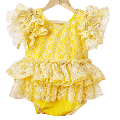 Sunshine Lace Ruffle Romper Sunshine Lace Ruffle Romper