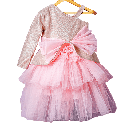 Enchanted Blush One-Shoulder Tutu Dress Enchanted Blush One-Shoulder Tutu Dress