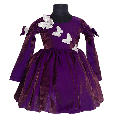 Royal Flutter Velvet Dress Royal Flutter Velvet Dress