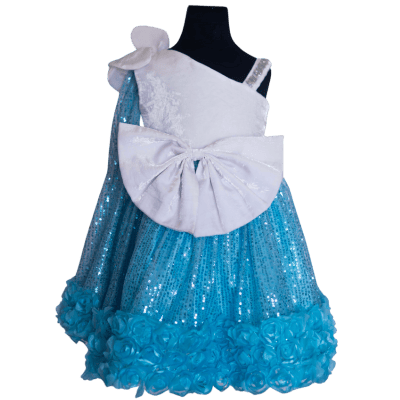 Aqua Shimmer Ruffle Aqua Shimmer Ruffle